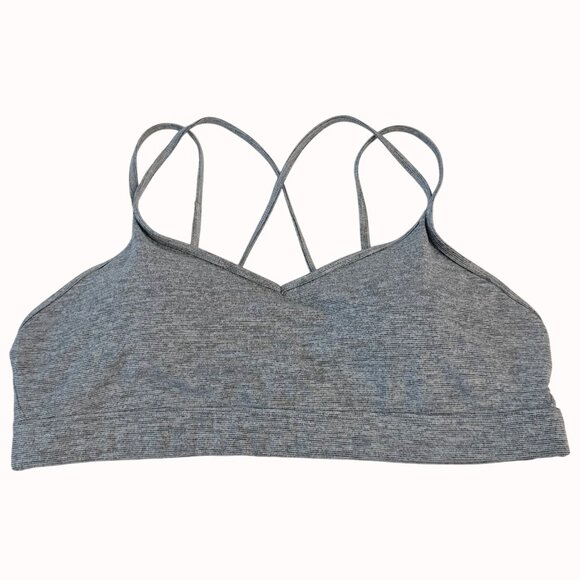 Old Navy Sports Bra Size XL Active Go Dry Heather Gray Strappy Casual Workout - Picture 1 of 9